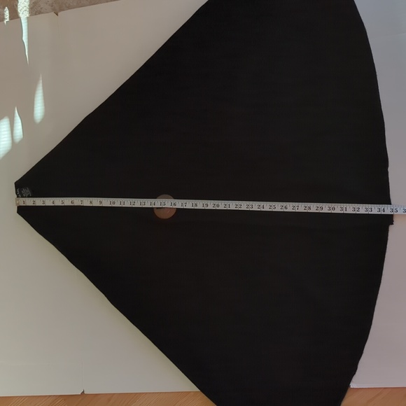 Katie Todd Poncho Wrap Sweater Y2K Cape Black ONE SIZE Single Big Button - Picture 8 of 10